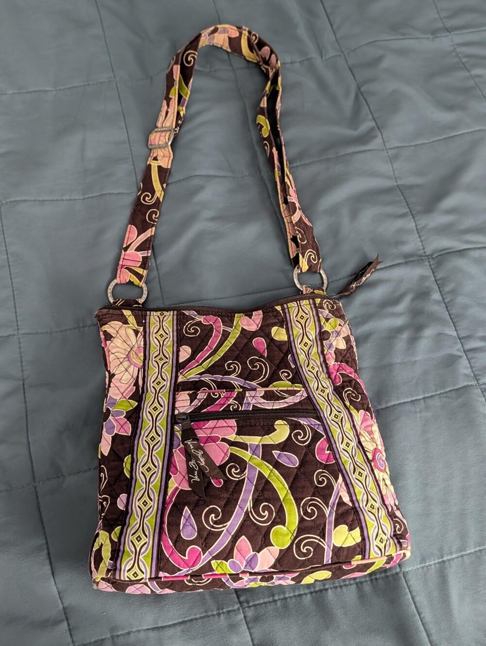 Vera Bradley Purple Punch Hipster Crossbody Bag - Retired